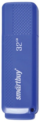 Флеш-диск 32 GB, SMARTBUY Dock, USB 2.0, синий, SB32GBDK-B