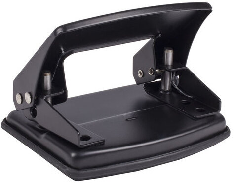 Дырокол STAFF "Manager", металлический средний, до 20 листов, черный, 224649