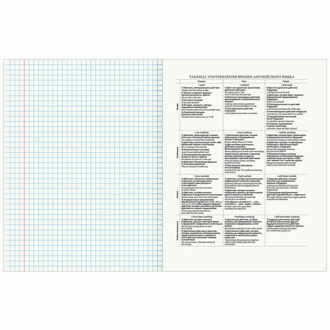 Тетрадь предметная "КЛАССИКА NATURE" 48 л., обложка картон, АНГЛИЙСКИЙ ЯЗЫК, клетка, BRAUBERG, 404582