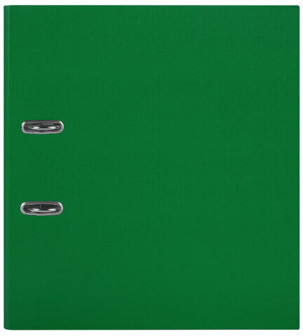 Папка-регистратор STAFF "Manager" с покрытием из ПВХ, 70 мм, без уголка, зеленая, 225981