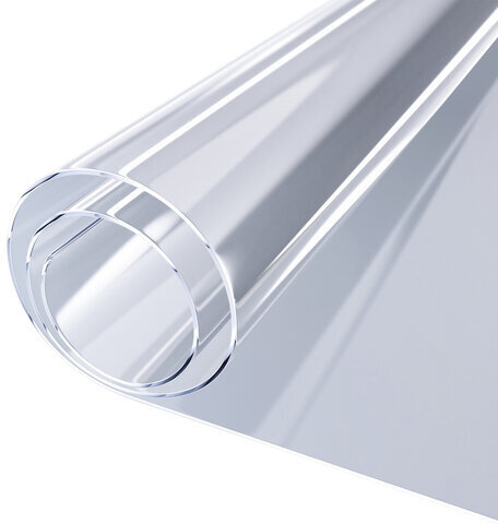 Коврик-подкладка, скатерть ПВХ прозрачная, гибкое/мягкое стекло, 120х60 см, 0,5 мм, DASWERK, 607875