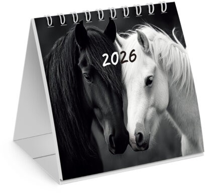 Календарь-домик настольный на гребне, 2026 г., BRAUBERG, 101х101 мм, "Символ 2026", 117278