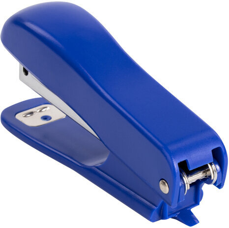Степлер №10 STAFF "Basic", до 12 листов, с антистеплером, синий, 228738