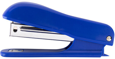 Степлер №10 STAFF "Basic", до 12 листов, с антистеплером, синий, 228738