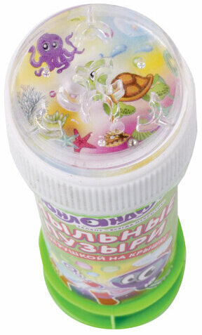 Мыльные пузыри ЮНЛАНДИЯ, 60 мл, с игрушкой на крышке, 591092