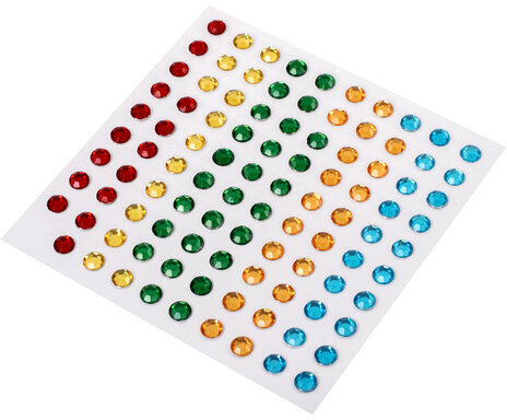 Набор для творчества "Аппликация из страз самоклеящаяся", "Медвежонок", 20х15 см, ЮНЛАНДИЯ, 662375