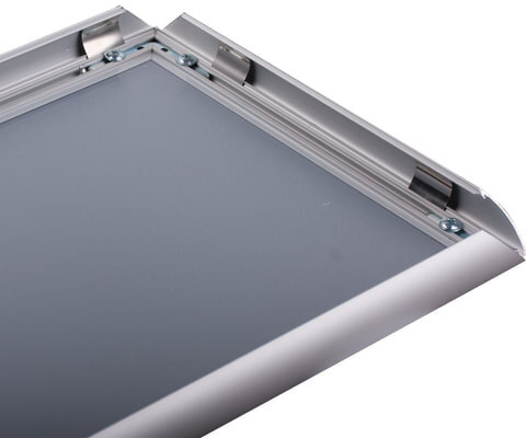 Рамка настенная для рекламы БОЛЬШОГО ФОРМАТА (297х420 мм), алюминиевая, прижимные стороны, BRAUBERG, 232204