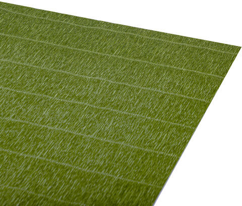 Бумага гофрированная/креповая (ИТАЛИЯ) 180 г/м2, 50х250 см, оливковая желто-зеленая (622(2)), BRAUBERG FIORE, 112617