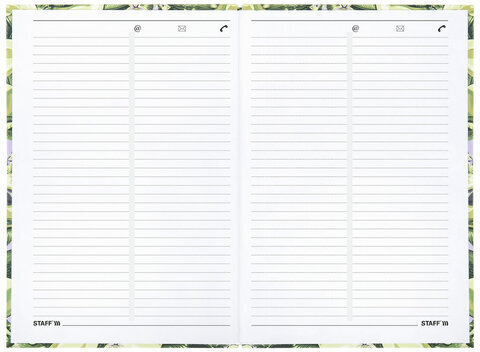 Ежедневник датированный на 2023 (145х215 мм), А5, STAFF, ламинированная обложка, "Avocado", 114194