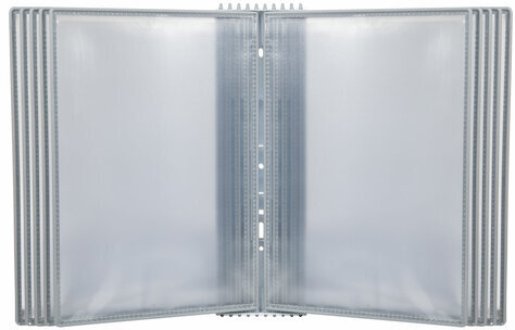 Демосистема настенная на 10 панелей, с 10 серыми панелями А4, STAFF, 238144
