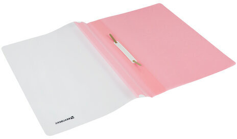 Скоросшиватель пластиковый BRAUBERG "Pastel" А4, 130/180 мкм, персиковый, 270457