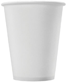 Одноразовые стаканы 180 мл, КОМПЛЕКТ 80 шт., бумажные однослойные, белые, холодное/горячее, ФОРМАЦИЯ, HB72-205-0000