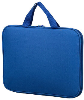 Папка на молнии с ручками STAFF EVERYDAY, А4, полиэстер, синяя, 270731