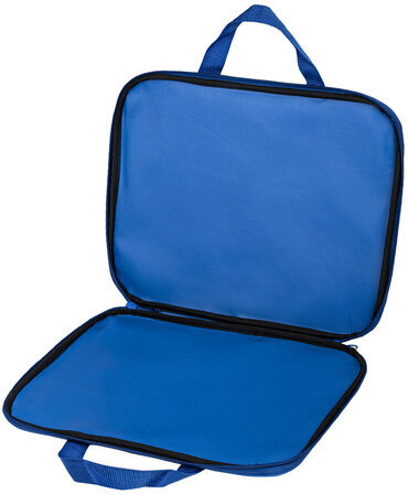 Папка на молнии с ручками STAFF EVERYDAY, А4, полиэстер, синяя, 270731