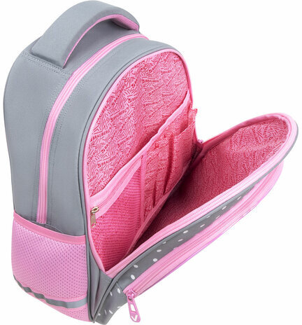 Рюкзак BRAUBERG OPTIMA, 2 отделения, с брелоком, "Curious bunny", 36х27х18 см, 272098