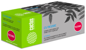 Тонер-картридж CACTUS (CS-TK590С) для KYOCERA FS-C2026MFP/2126MFP/2626MFP, голубой, ресурс 5000 стр.