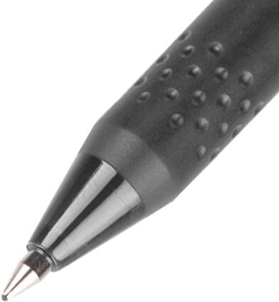 Ручка стираемая гелевая с грипом PILOT "Frixion", ЧЕРНАЯ, корпус черный, узел 0,7 мм, линия письма 0,35 мм, BL-FR-7