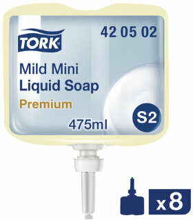 Картридж с жидким мылом одноразовый TORK (Система S2) Premium, 0,475 л, 420502