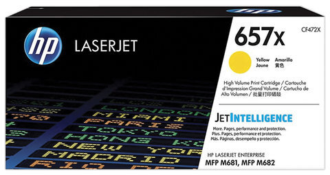 Картридж лазерный HP (CF472X) Color LJ M681dh/M681f/M682z, №657X, желтый, 23000 стр, оригинальный
