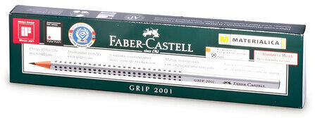 Карандаш чернографитный FABER-CASTELL, 1 шт., "Grip 2001", НВ, трехгранный, 117000