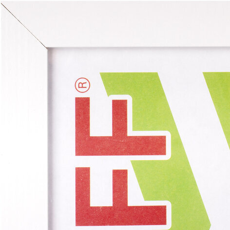 Рамка 21х30 см белая STAFF "Grand", багет 18 мм, стекло, МДФ, 391207