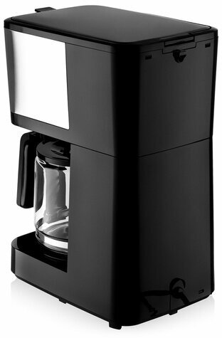 Кофеварка капельная BRAYER BR1125, 900 Вт, объем 1,25 л, LED-дисплей, термокружка в ПОДАРОК, черная