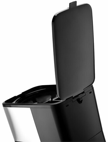 Кофеварка капельная BRAYER BR1125, 900 Вт, объем 1,25 л, LED-дисплей, термокружка в ПОДАРОК, черная