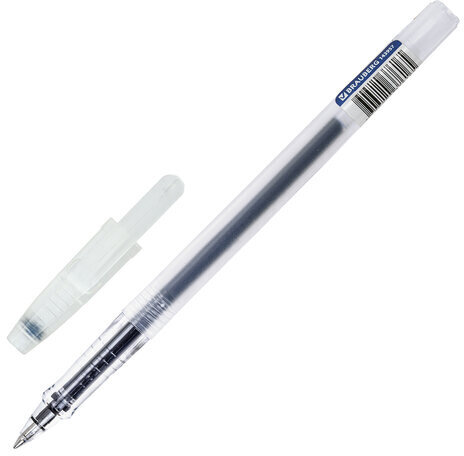 Ручка гелевая РОССИЯ "АРКТИКА-М", СИНЯЯ, корпус тонированный, узел 0,7 мм, линия письма 0,5 мм, BRAUBERG, 143957
