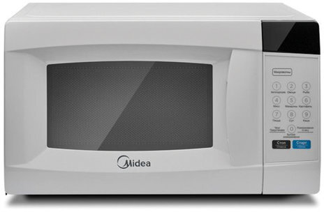 Микроволновая печь MIDEA EM720CKE объем 20 л, мощность 700 Вт, сенсорное управление, дисплей, белая