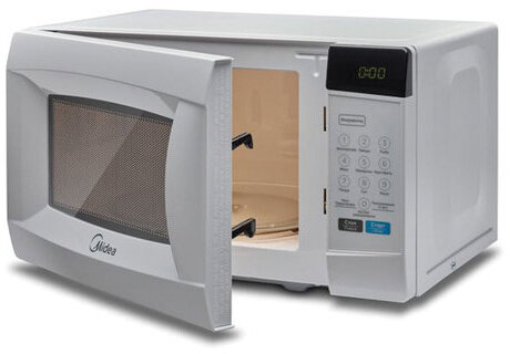 Микроволновая печь MIDEA EM720CKE объем 20 л, мощность 700 Вт, сенсорное управление, дисплей, белая