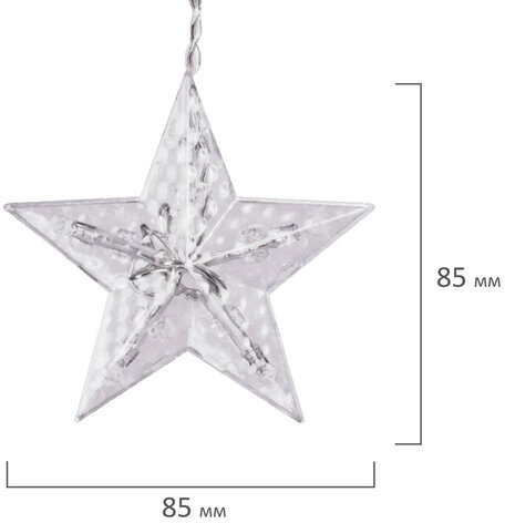 Электрогирлянда-занавес комнатная "Фигурки", 3х1 м, 120 LED, тёплый белый, 220 V, контроллер, ЗОЛОТАЯ СКАЗКА, 591361