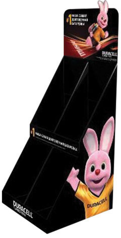 Дисплей для размещения товара настольный угловой DURACELL, 4 ячейки, 70000326