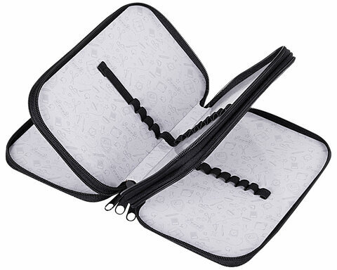 Пенал ПИФАГОР, 3 отделения, ламинированный картон, 19х11 см, "Goal", 271547