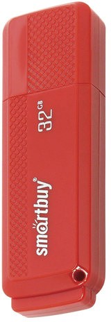 Флеш-диск 32 GB, SMARTBUY Dock, USB 2.0, красный, SB32GBDK-R