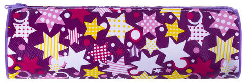Пенал-тубус ПИФАГОР, мягкий, "STARS", 20х7 см, 229267