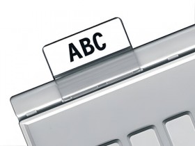 Картотечные индексные окна HAN (Германия), комплект 10 шт., для разделителей А4, А5, А6, прозрачные, НА9001