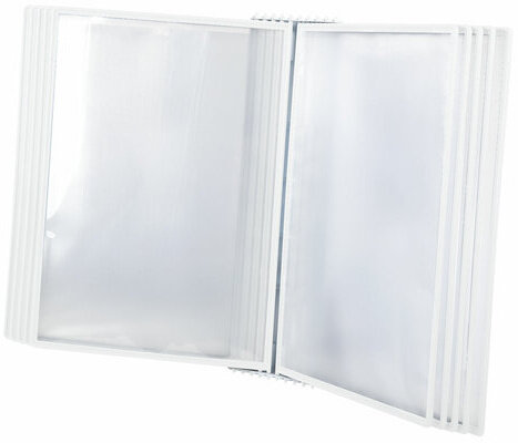 Демосистема настенная на 10 панелей, с 10 белыми панелями А4, STAFF, 238145