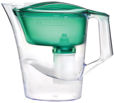 Кувшин-фильтр для очистки воды БАРЬЕР "Твист", 4 л, со сменной кассетой, зеленый, В172Р00
