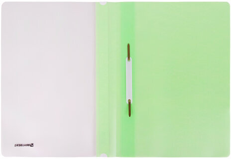 Скоросшиватель пластиковый BRAUBERG "Pastel" А4, 130/180 мкм, мятный, 270458