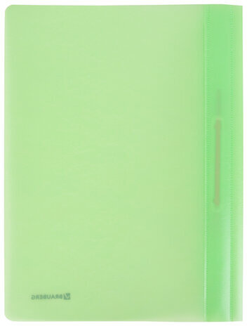 Скоросшиватель пластиковый BRAUBERG "Pastel" А4, 130/180 мкм, мятный, 270458