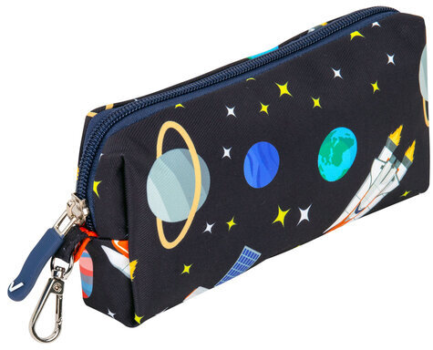 Рюкзак BRAUBERG KIDS SET, с пеналом в комплекте, 2 отделения, "Space infinity", 37x28x16 см, 272099