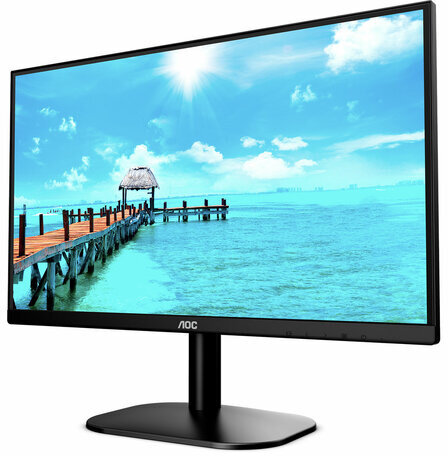 Монитор AOC 24B2XH 23.8" (60 см)/1920х1080/16:9/IPS/4ms/250cd/HDMI/VGA/черный