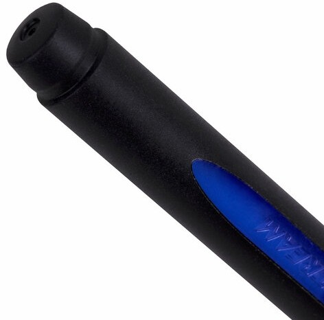 Ручка шариковая масляная с грипом UNI (Япония) "JetStream", СИНЯЯ, корпус синий, узел 0,7 мм, линия письма 0,35 мм, SX-101-07 BLUE