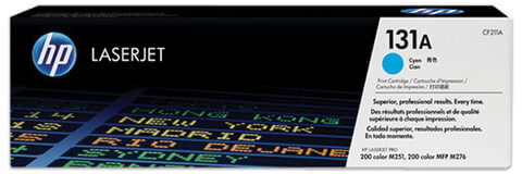 Картридж лазерный HP (CF211A) CLJ Pro 200 M276n/M276nw, №131A, голубой, оригинальный, ресурс 1800 страниц