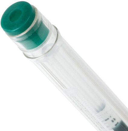 Ручка гелевая STAFF "Basic" GP-789, ЗЕЛЕНАЯ, корпус прозрачный, хромированные детали, узел 0,5 мм, линия письма 0,35 мм, 142791