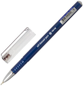 Ручка шариковая масляная BRAUBERG &quot;Oxet&quot;, СИНЯЯ, корпус синий, игольчаиый узел 0,7 мм, линия письма 0,35 мм, 143002