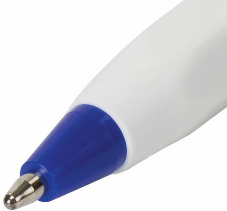 Ручка шариковая ЮНЛАНДИЯ "ШКОЛЬНАЯ", СИНЯЯ, длина письма 2000 м, узел 1 мм, линия письма 0,5 мм, 143495