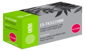 Тонер-картридж CACTUS (CS-TK5220BK) для KYOCERA Ecosys P5021cdn/cdw/M5521cdn, черный, ресурс 1200 стр.