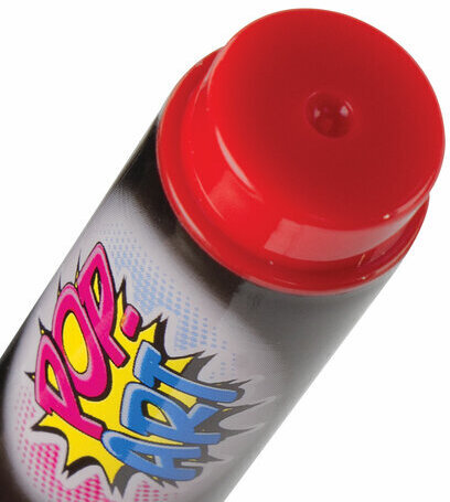 Маркер меловой "POP-ART" КРАСНЫЙ, 5 мм, стираемый, для гладких поверхностей, BRAUBERG, 151529