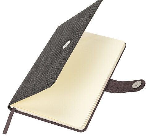 Еженедельник датированный 2025 А5 145х215 мм BRAUBERG "Augustus", под кожу, черный, 115951